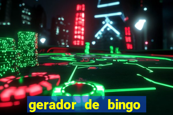 gerador de bingo cha de bebe